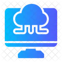 Cloud Data Storage Integration Icon