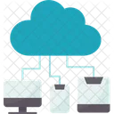 Cloud Hosting Data Icon