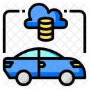 Cloud Ev Electric Car Icon