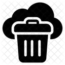 Cloud Abfalldaten Cloud Mull Cloud Behalter Symbol