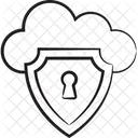 Cloud Access Cloud Security Cloud Protection Icon