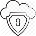 Cloud Access Cloud Security Cloud Protection Icon