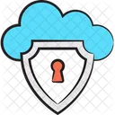 Cloud Access Cloud Security Cloud Protection Icon