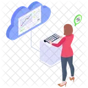 Cloud Accounting  Icon