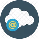 Cloud Arroba Correspondence Icon