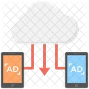 Cloud Advertising Cloud Based Icon