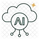 Cloud Ai Ai Cloud Computing Cloud Based Ai Icon
