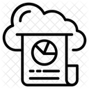 Cloud Datei Cloud Analyse Cloud Dokument Symbol