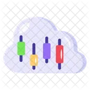Cloud Analysis Cloud Chart Cloud Graph Icon