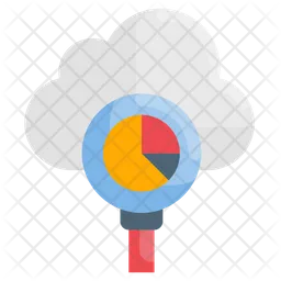 Cloud analytics  Icon