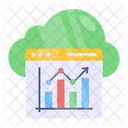 Cloud Analytics Cloud Infographic Cloud Statistics Icon