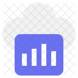 Cloud analytics  Icon