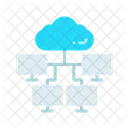 Cloud And Connected Computers  Icon