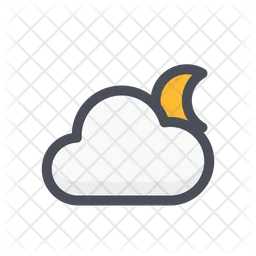Cloud and Moon  Icon