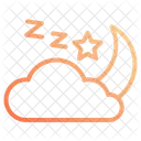 Cloud And Moon Icon