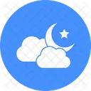 Cloud And Moon  Icon