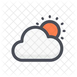 Cloud and Sun  Icon
