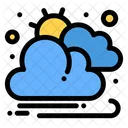 Cloud And Sun  Icon