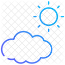 Cloud And Sun Icon