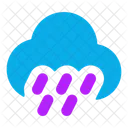 Cloud Angled Rain Icon