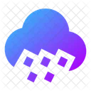 Cloud Angled Rain Icon