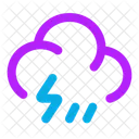 Cloud-angled-rain-zap  Icon