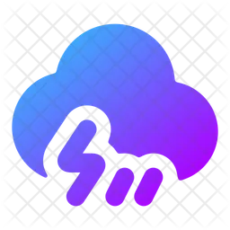 Cloud-angled-rain-zap  Icon