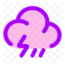 Cloud-angled-rain-zap  Icon