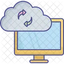 Application Status Cloud Application Update Data Synchronization Icon