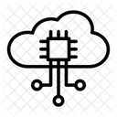 Cloud Architektur Cloud Server Rechenzentrum Symbol