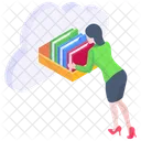 Cloud Storage Cloud Files Cloud Library Icon