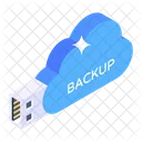 Cloud Data Cloud Backup Cloud Restore Icon