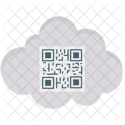 Cloud Barcode  Icon