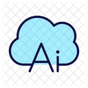 Cloud Data Ai Icon