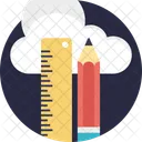 Cloud Based Cad Software Icon