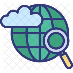 Cloud based internet  Icon