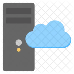 Cloud Based Server  Icon
