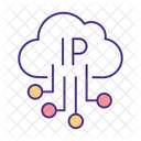 Cloudbasiertes IP-Netzwerk  Symbol