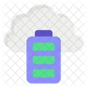 Cloud Battery Cloud Computing Cloud Recharging Icon