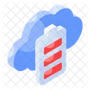 Cloud Battery  Icon