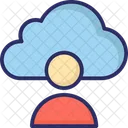 Cloud Benutzer Cloud Computing Speicher Cloud Symbol