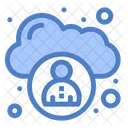 Cloud-Benutzer  Symbol