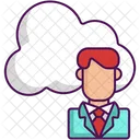 Cloud-Benutzer  Symbol