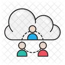 Netzwerk Verbindung Cloud Icon