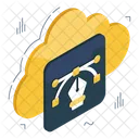 Cloud Bezier File  Icon