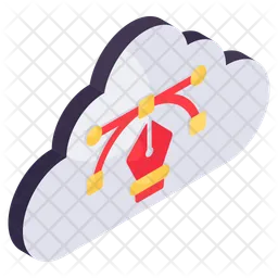 Cloud Bezier Tool  Icon