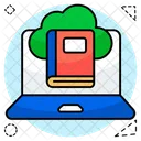 Cloud Bibliothek Digitale Bibliothek E Learning Icon