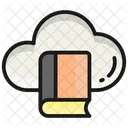 Cloud Bibliothek Digitale Bibliothek Buch Symbol