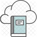 Cloud Bildung E Book Bildungstechnologie Symbol