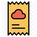 Cloud Bill Receipt Icon